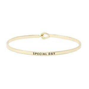 SPECIAL DAY MESSAGE BRACELET  GOLD